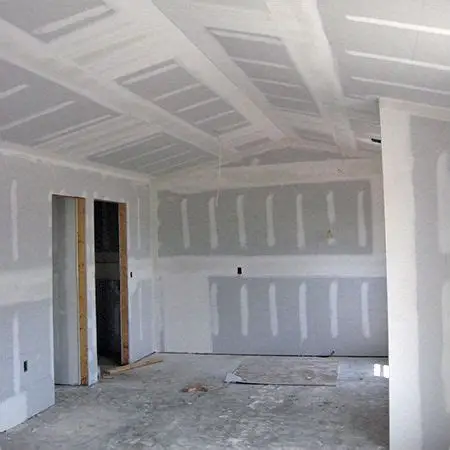 Commercial sheetrock ceiling and wall finishing project